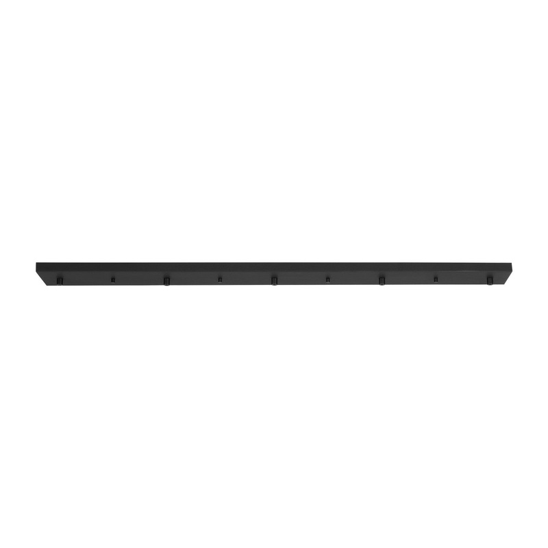Generation Lighting 7449605-112 Multi-Port Canopy Five Light Linear Canopy, Midnight Black