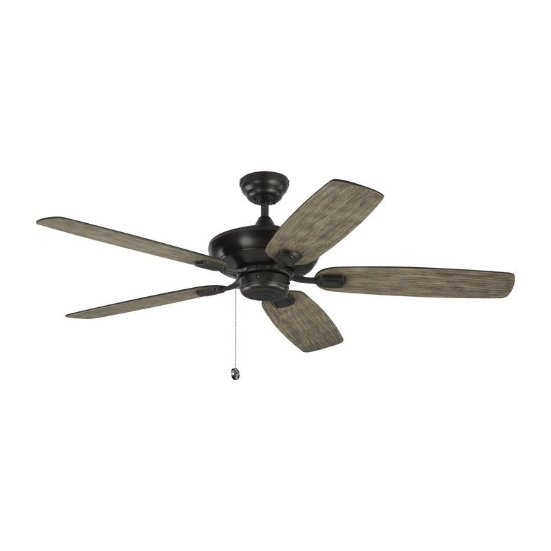 Generation Lighting 5COM52AGP Colony 52"Ceiling Fan, Aged Pewter