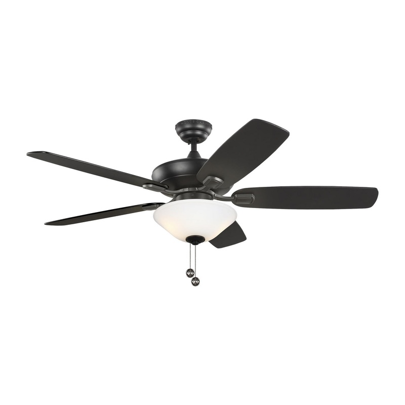 Generation Lighting 5COM52MBKD-V1 Colony 52"Ceiling Fan, Midnight Black