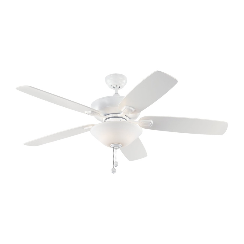 Generation Lighting 5COM52RZWD-V1 Colony 52"Ceiling Fan, Matte White