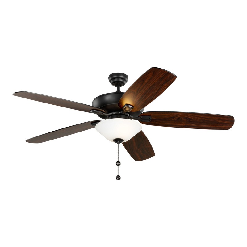 Generation Lighting 5CSM60MBKD-V1 Colony 60"Ceiling Fan, Midnight Black