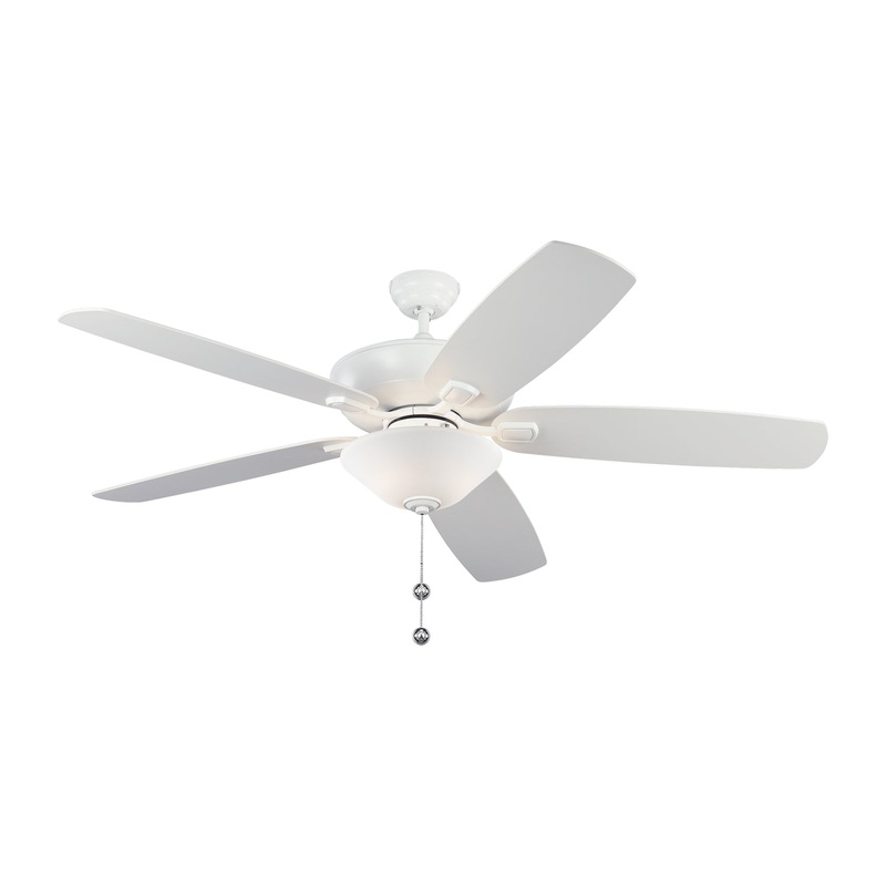 Generation Lighting 5CSM60RZWD-V1 Colony 60"Ceiling Fan, Matte White