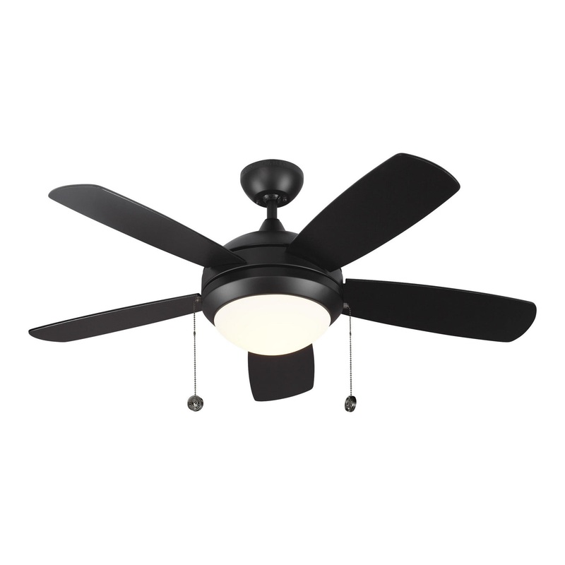 Generation Lighting 5DIC44BKD-V1 Discus 44"Ceiling Fan, Matte Black