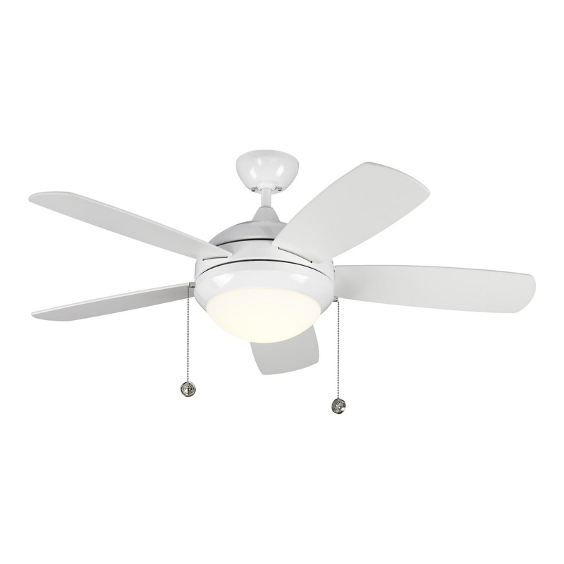Generation Lighting 5DIC44WHD-V1 Discus 44"Ceiling Fan, White