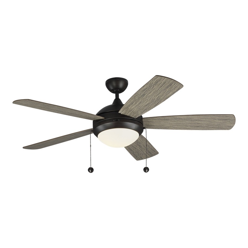 Generation Lighting 5DIC52AGPD-V1 Discus 52"Ceiling Fan, Aged Pewter