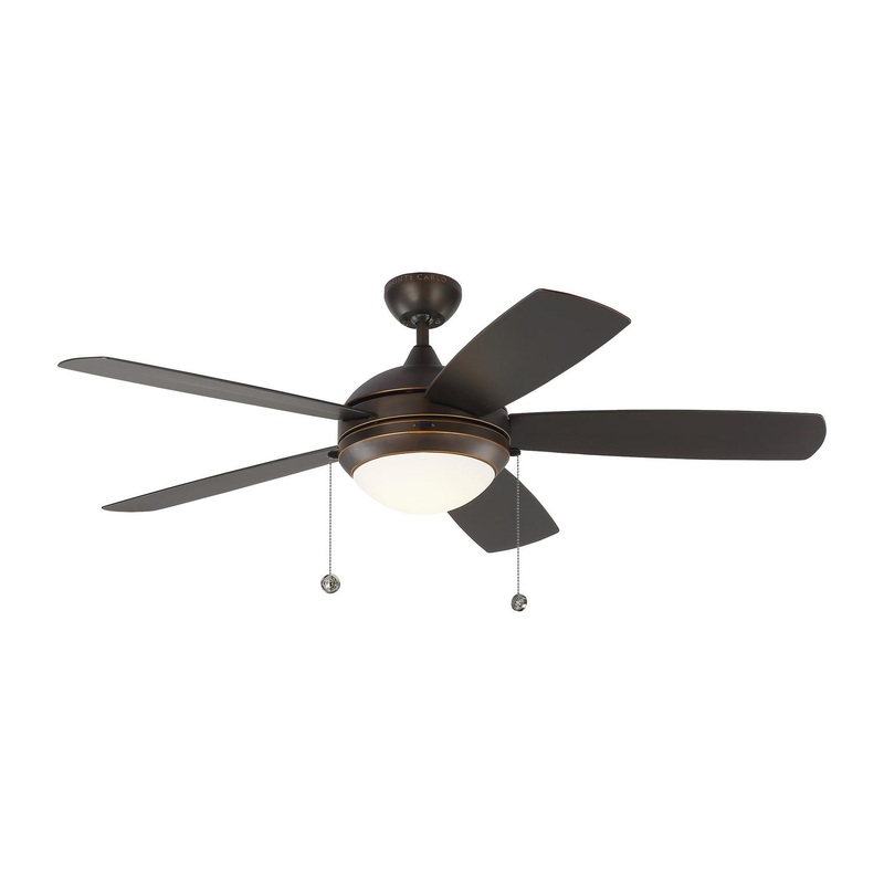 Generation Lighting 5DIW52RBD Discus 52"Ceiling Fan, Roman Bronze