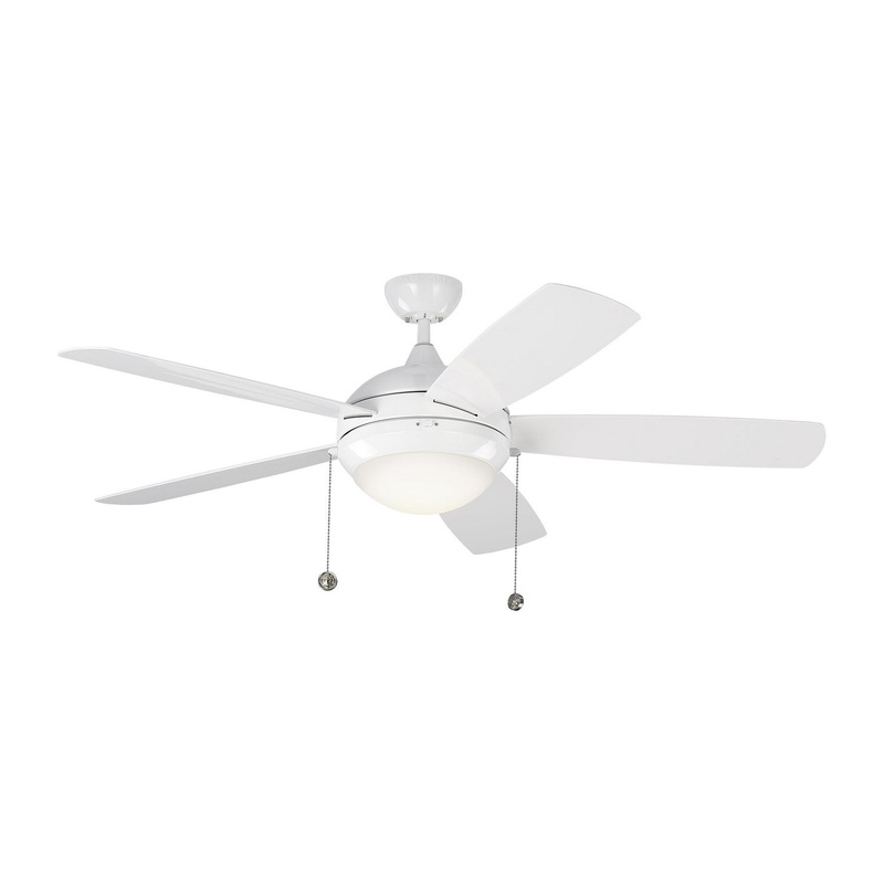 Generation Lighting 5DIW52WHD Discus 52"Ceiling Fan, White