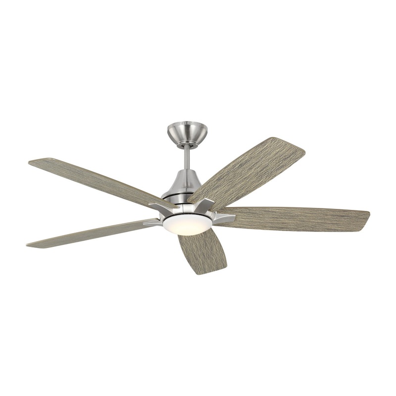 Generation Lighting 5LWDR52BSLGD Lowden 52"Ceiling Fan, Brushed Steel