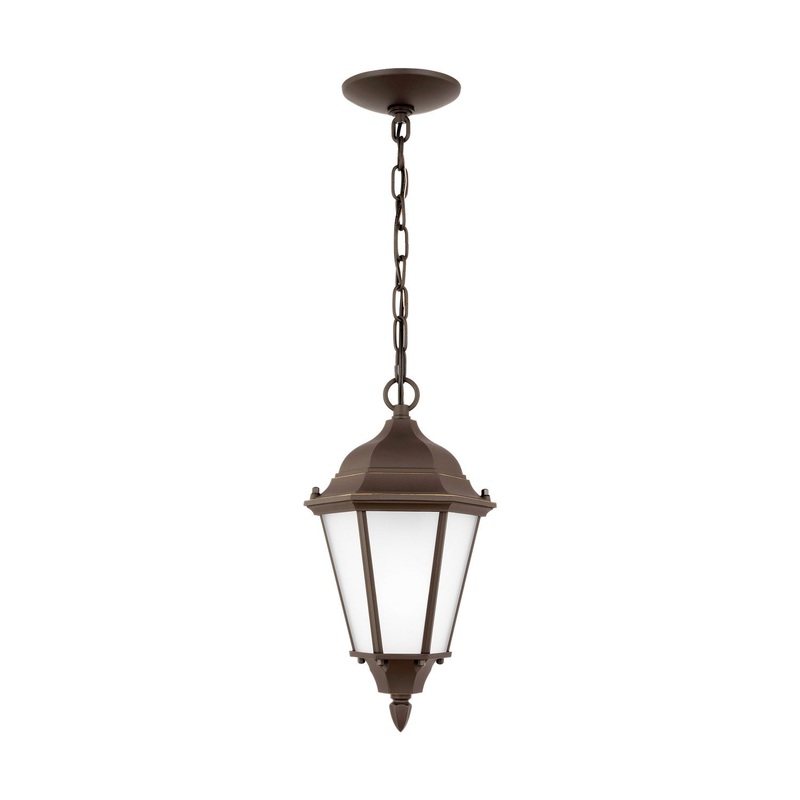 Generation Lighting 60941-71 Bakersville One Light Outdoor Pendant, Antique Bronze