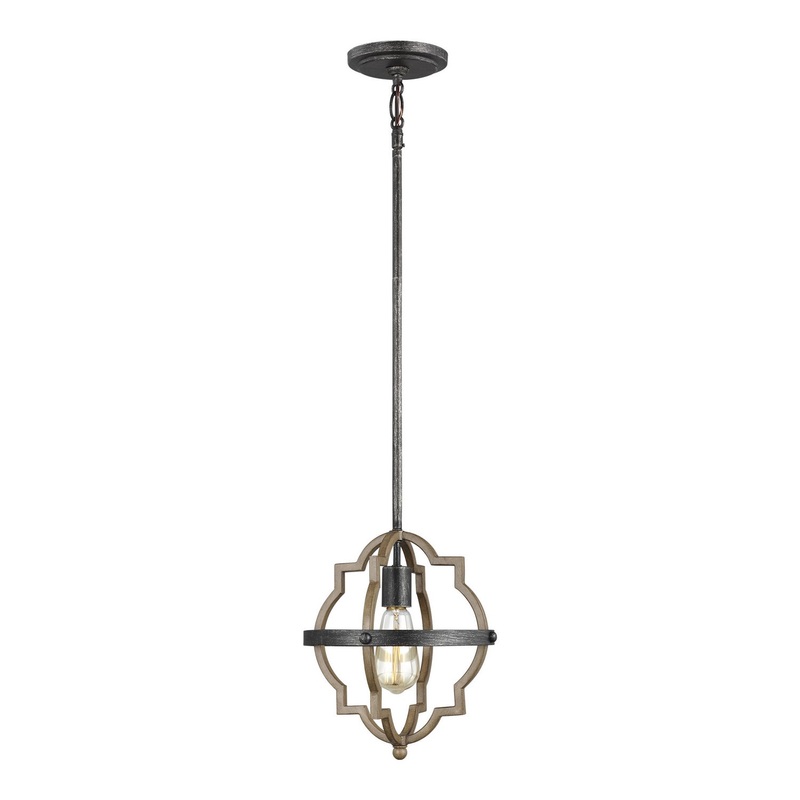 Generation Lighting 6124901-846 Socorro One Light Mini-Pendant, Stardust (Discontinued)