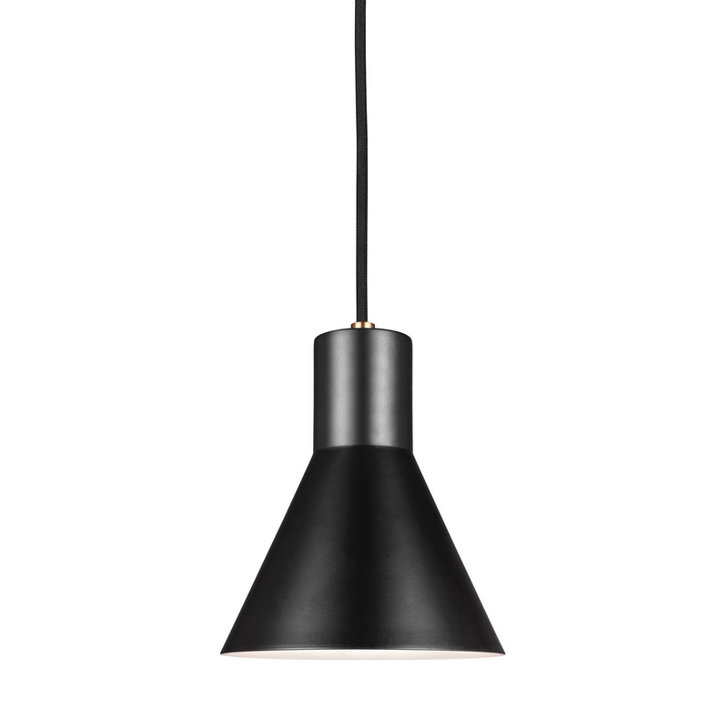 Generation Lighting 6141301EN3-848 Towner One Light Mini-Pendant, Satin Brass