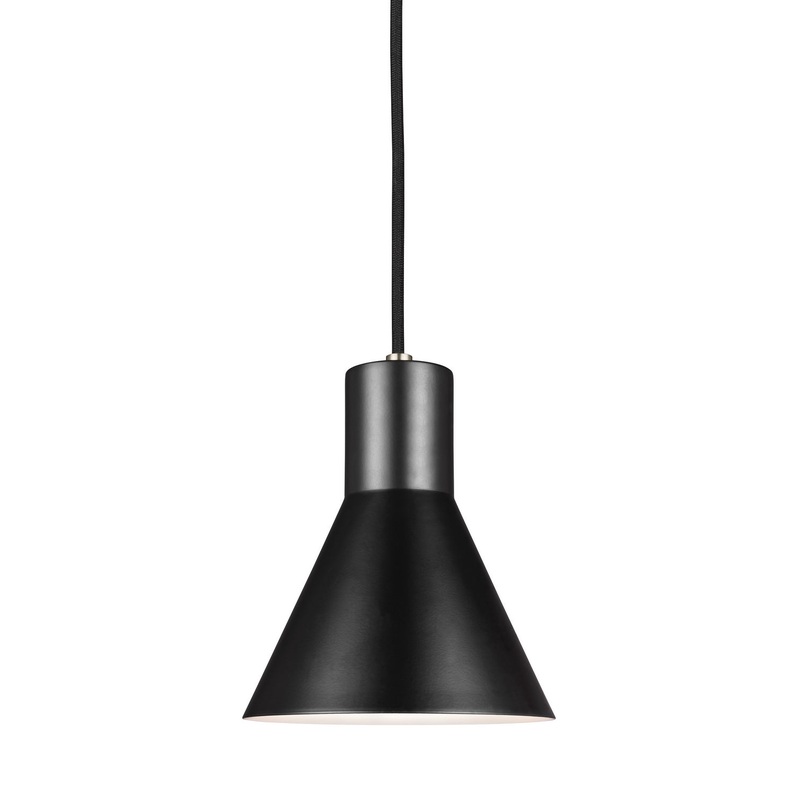 Generation Lighting 6141301EN3-962 Towner One Light Mini-Pendant, Brushed Nickel