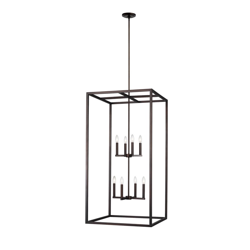 Generation Lighting 5234508EN-710 Moffet Street Eight Light Hall / Foyer, Bronze
