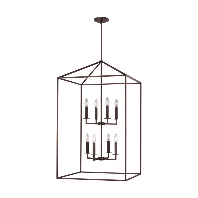 Generation Lighting 5315008-710 Perryton Eight Light Hall / Foyer, Bronze