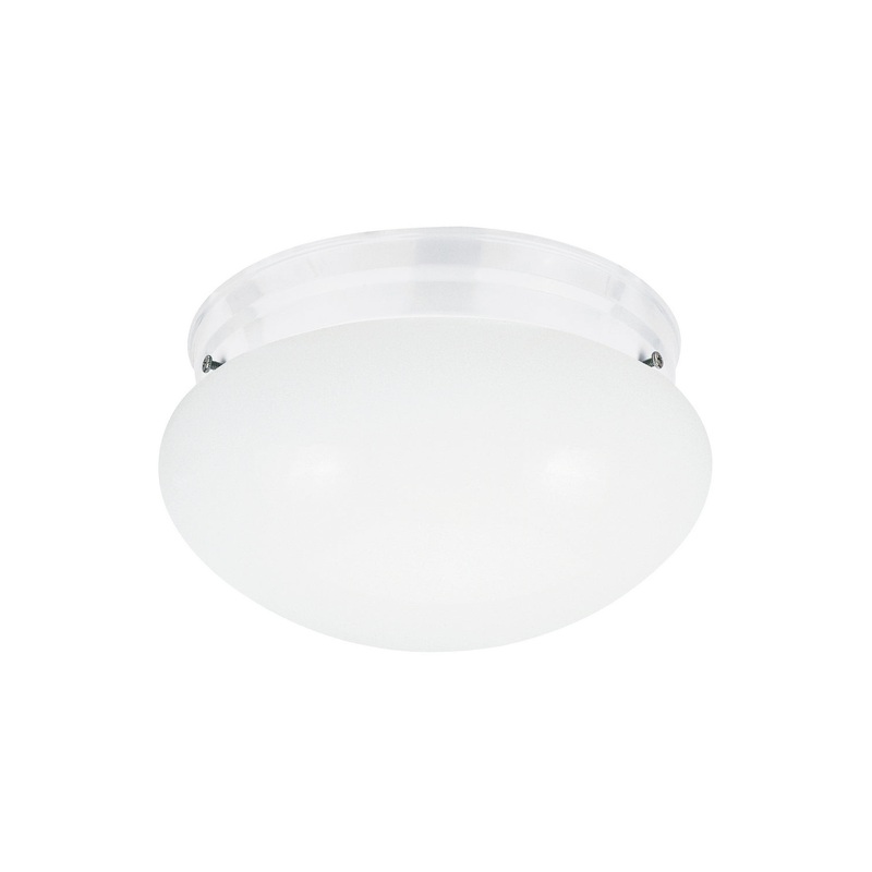 Generation Lighting 5326EN3-15 Webster One Light Flush Mount, White