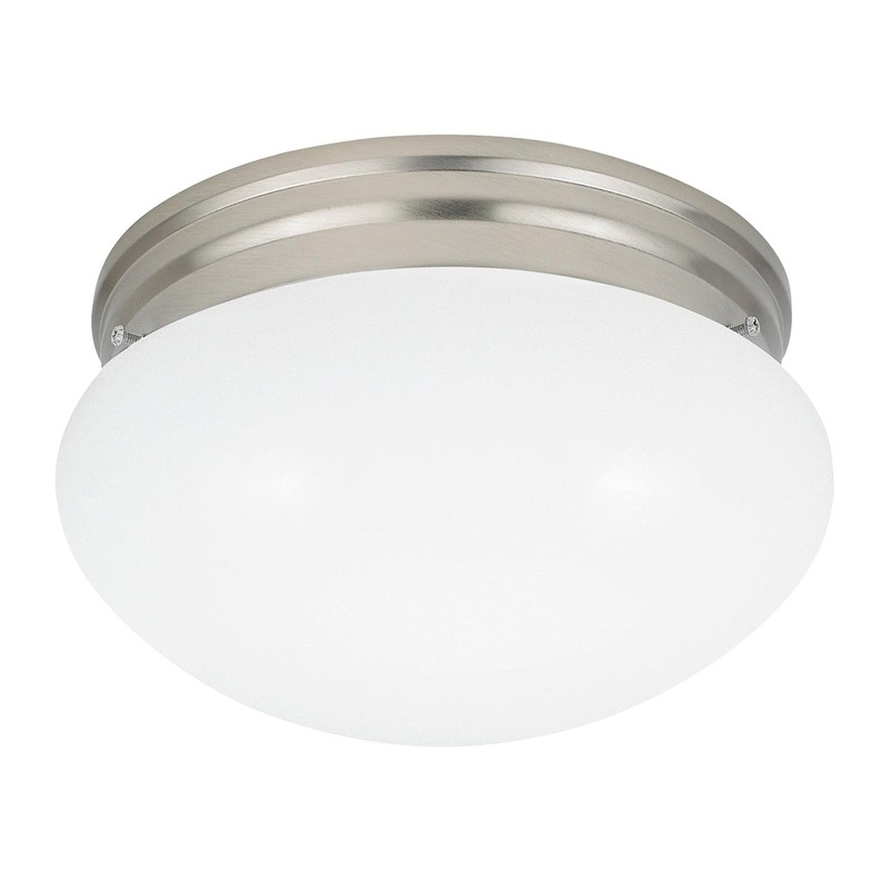 Generation Lighting 5328-962 Webster Two Light Flush Mount, Brushed Nickel