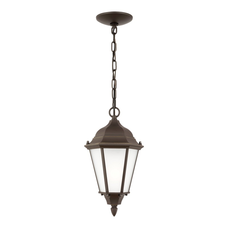 Generation Lighting 60941EN3-71 Bakersville One Light Outdoor Pendant, Antique Bronze