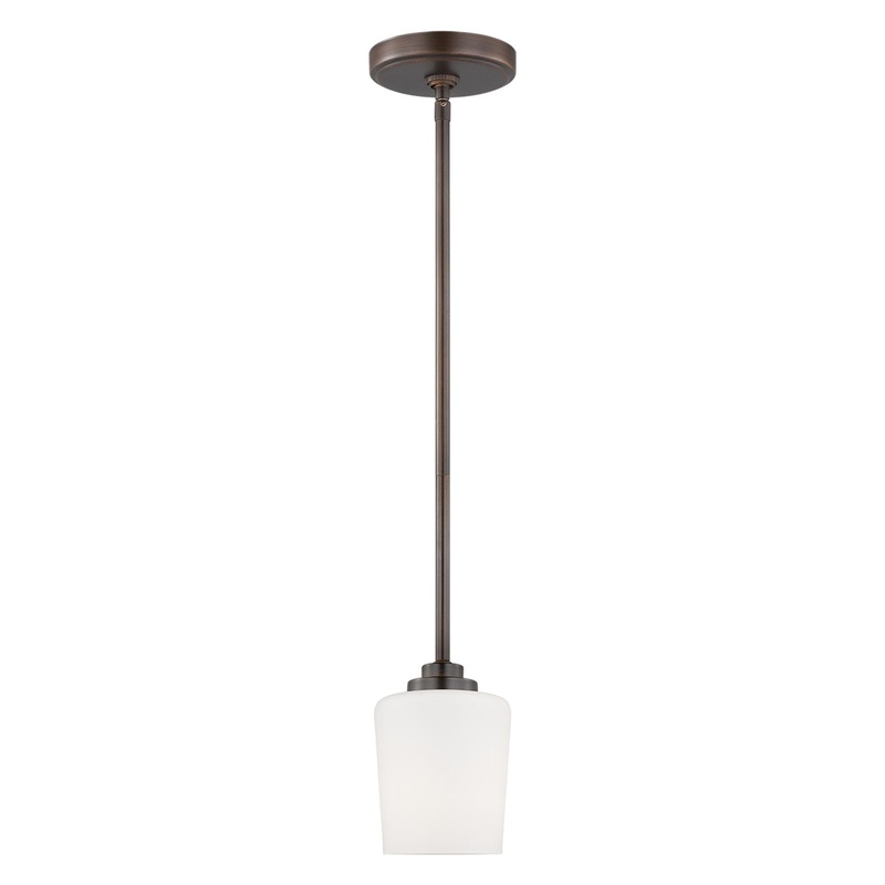 Generation Lighting 6102801-710 Windom One Light Mini-Pendant, Bronze