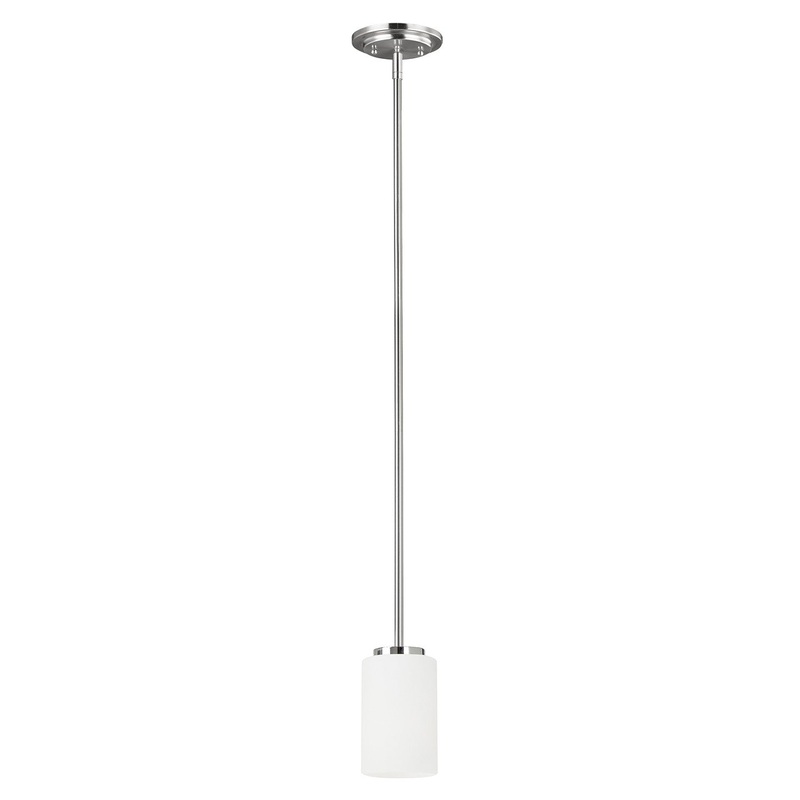 Generation Lighting 61160-05 Oslo One Light Mini-Pendant, Chrome