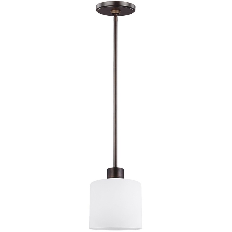 Generation Lighting 6128801EN3-710 Canfield One Light Mini-Pendant, Bronze