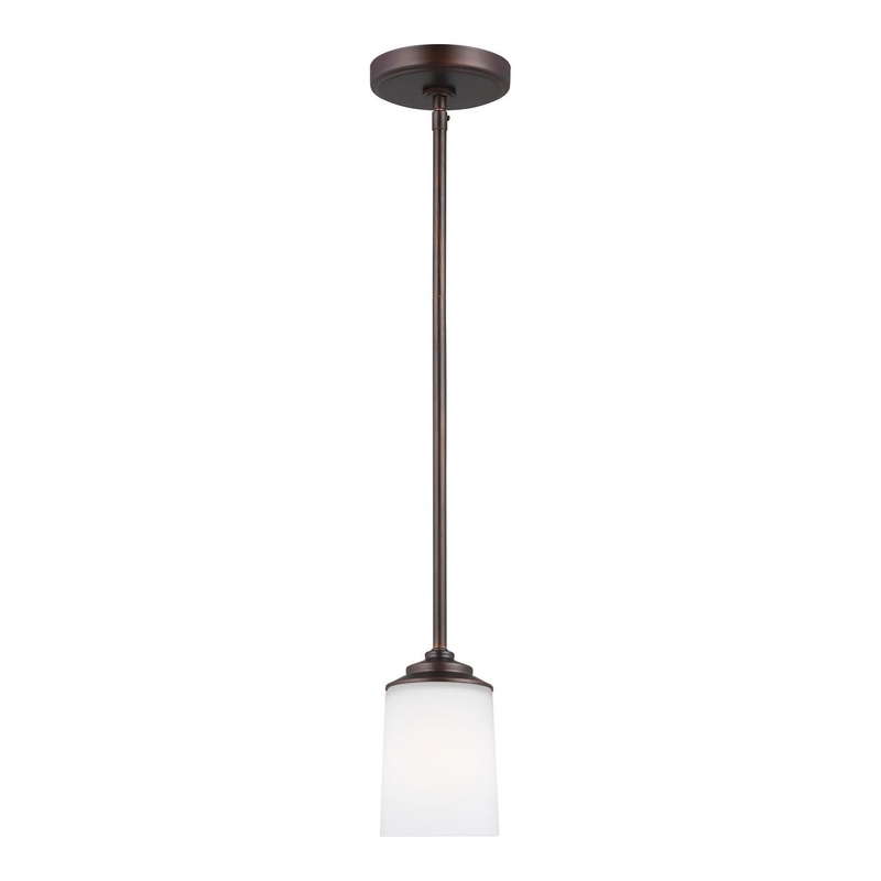 Generation Lighting 6130701EN3-710 Kemal One Light Mini-Pendant, Bronze