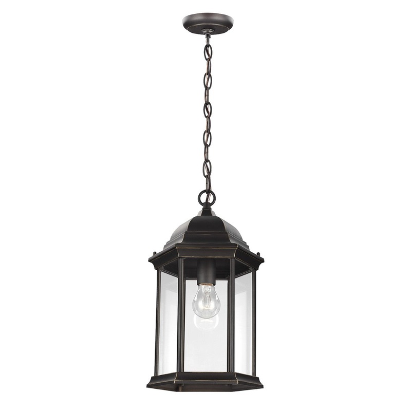 Generation Lighting 6238701-71 Sevier One Light Outdoor Pendant, Antique Bronze