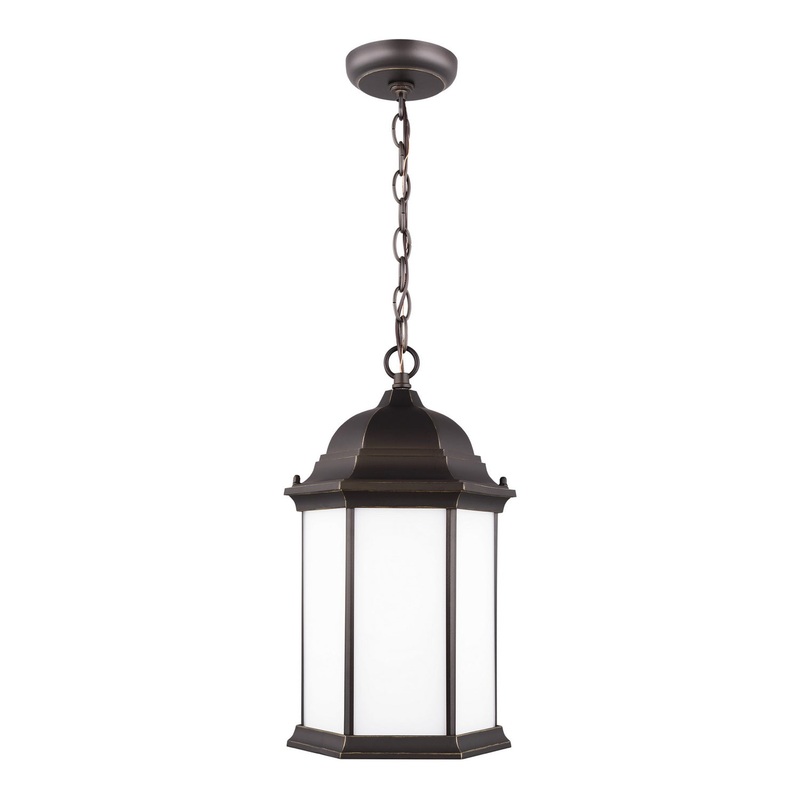 Generation Lighting 6238751-71 Sevier One Light Outdoor Pendant, Antique Bronze