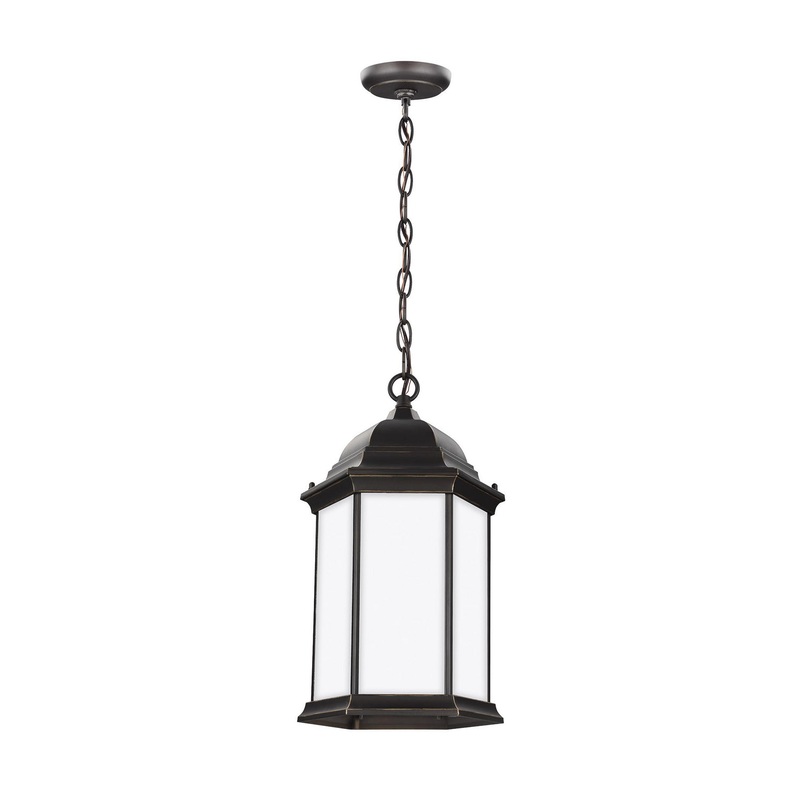 Generation Lighting 6238751EN3-71 Sevier One Light Outdoor Pendant, Antique Bronze
