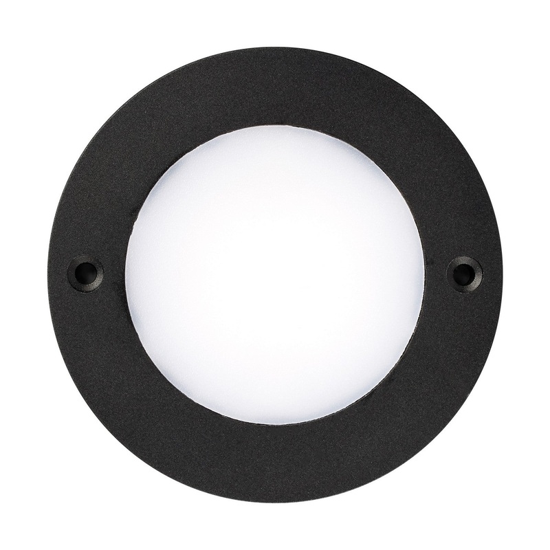 Generation Lighting 984100S-12 Disk Lighting LED Disk Light, Black