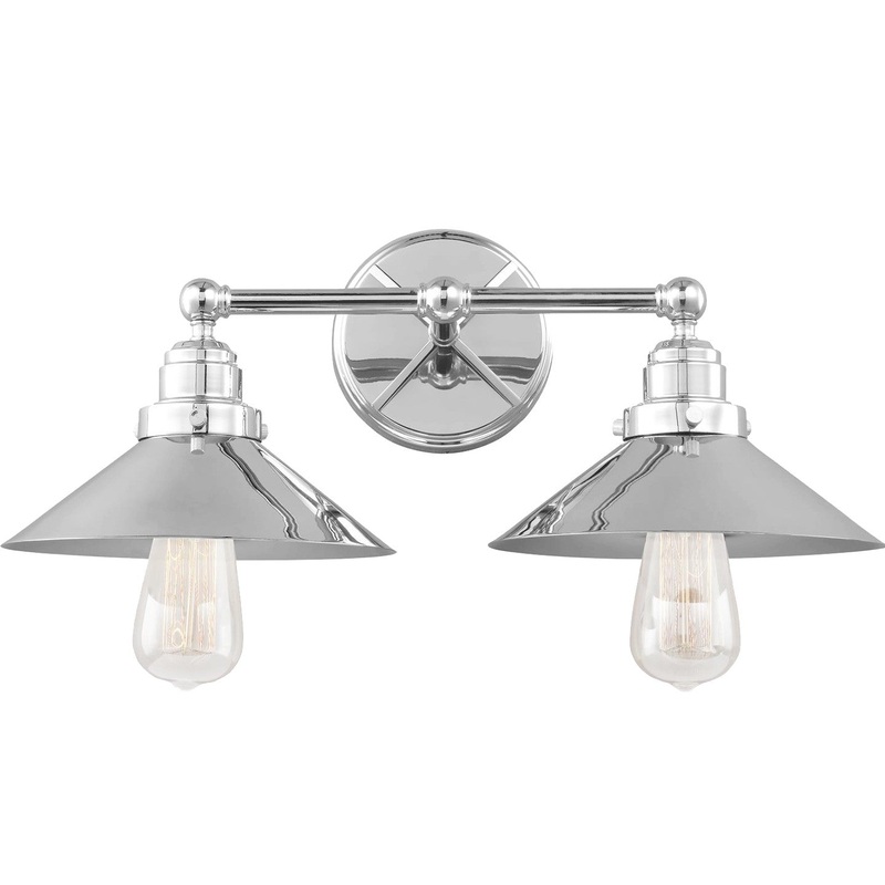 Generation Lighting VS23402CH Hooper Two Light Vanity, Chrome (Discontinued)