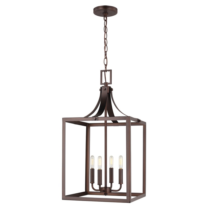 Generation Lighting 5340604EN-710 Labette Four Light Hall / Foyer, Bronze (Discontinued)