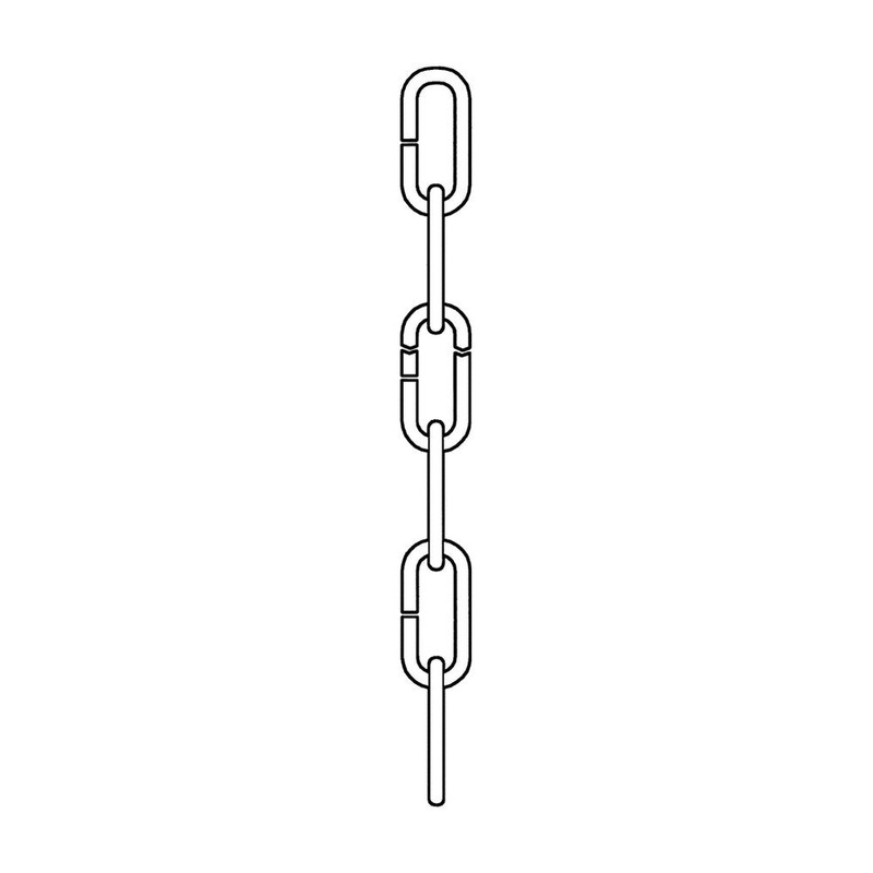 Generation Lighting 9103-845 Replacement Chain Decorative Chain, Flemish Bronze