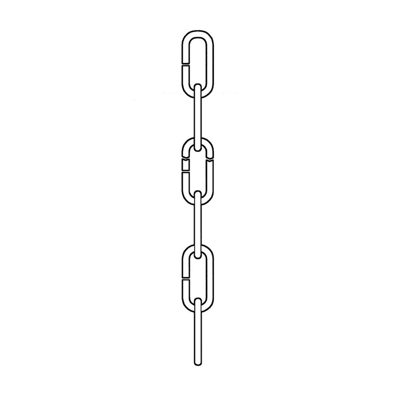 Generation Lighting 9103-965 Replacement Chain Decorative Chain, Antique Brushed Nickel