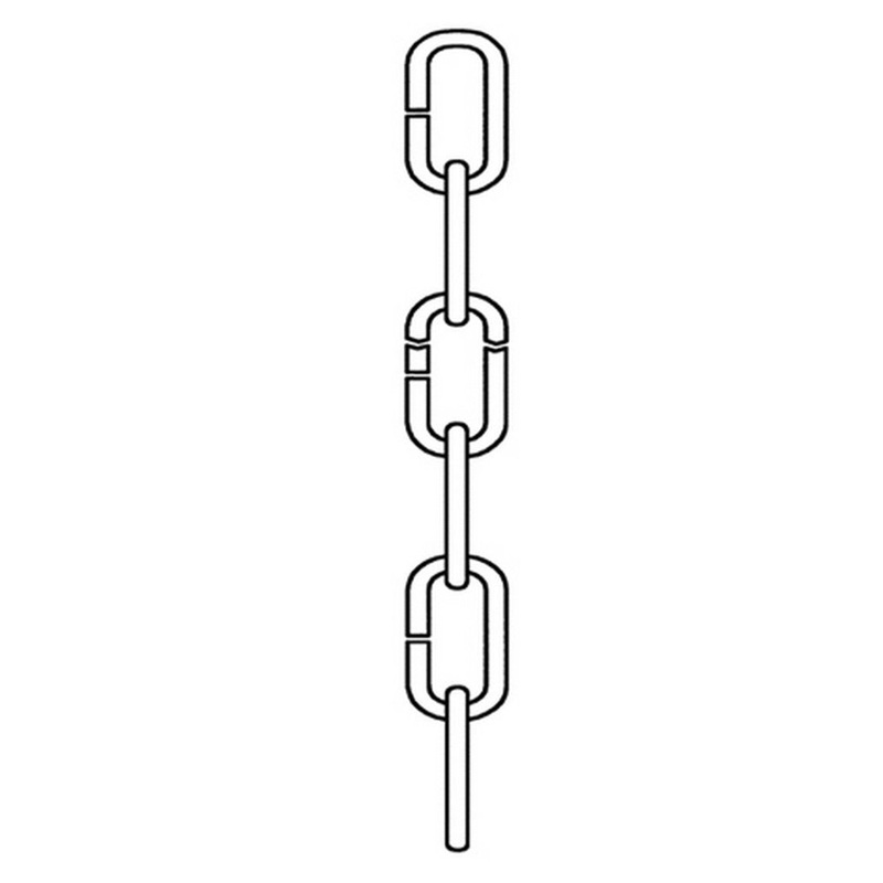 Generation Lighting 9107-962 Replacement Chain Decorative Chain, Brushed Nickel