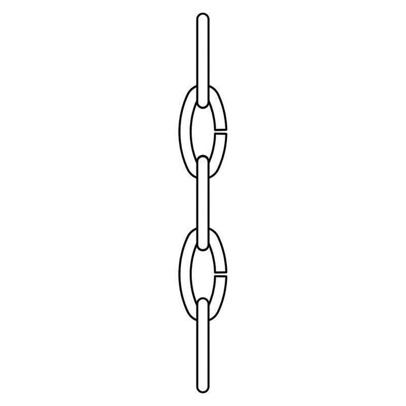 Generation Lighting 9116-965 Replacement Chain Decorative Chain, Antique Brushed Nickel