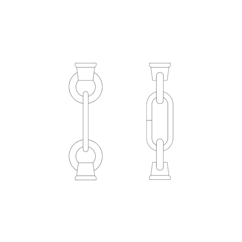 Generation Lighting 9122-05 Replacement Chain Link and Loop, Chrome