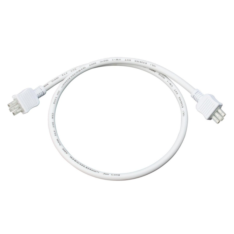 Generation Lighting 95223S-15 Connectors and Accessories Connector Cord, White (Discontinued)