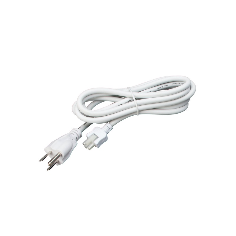 Generation Lighting 95231S-15 Connectors and Accessories Power Cord, White (Discontinued)