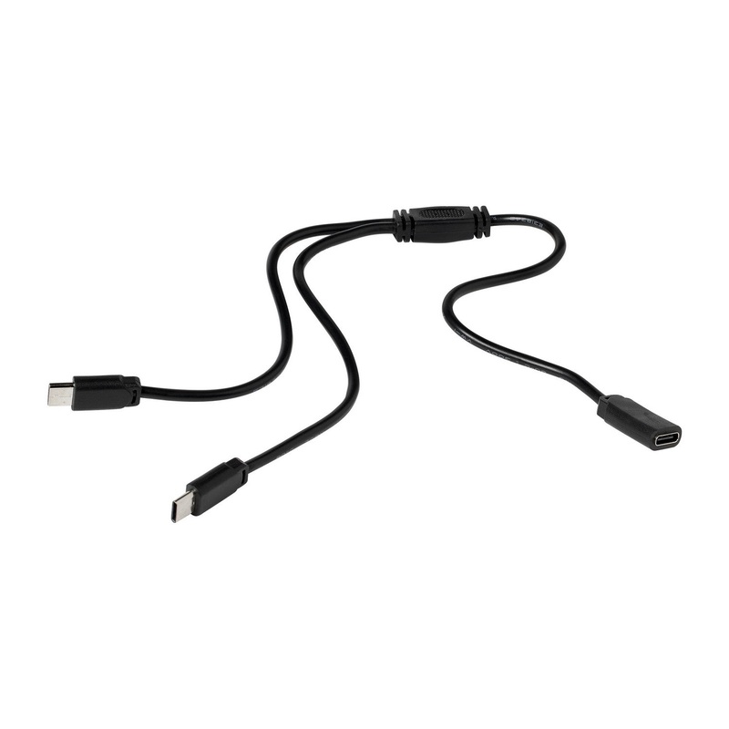 Generation Lighting 984102S-12 Disk Lighting Y Connector, Black