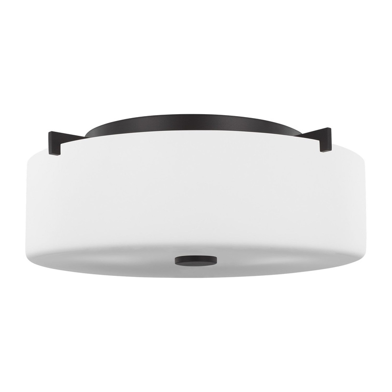 Generation Lighting FM313ORB Sunset Drive Two Light Flush Mount, Oil Rubbed Bronze