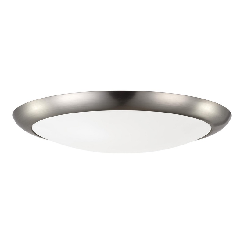 Generation Lighting MC224BS-V1 Hugger Light Kit LED Light Kit, Brushed Steel