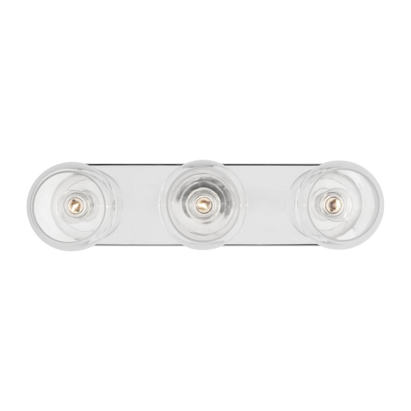 Visual Comfort Studio KSV1023PNGW Monroe Three Light Vanity, Polished Nickel (Discontinued)