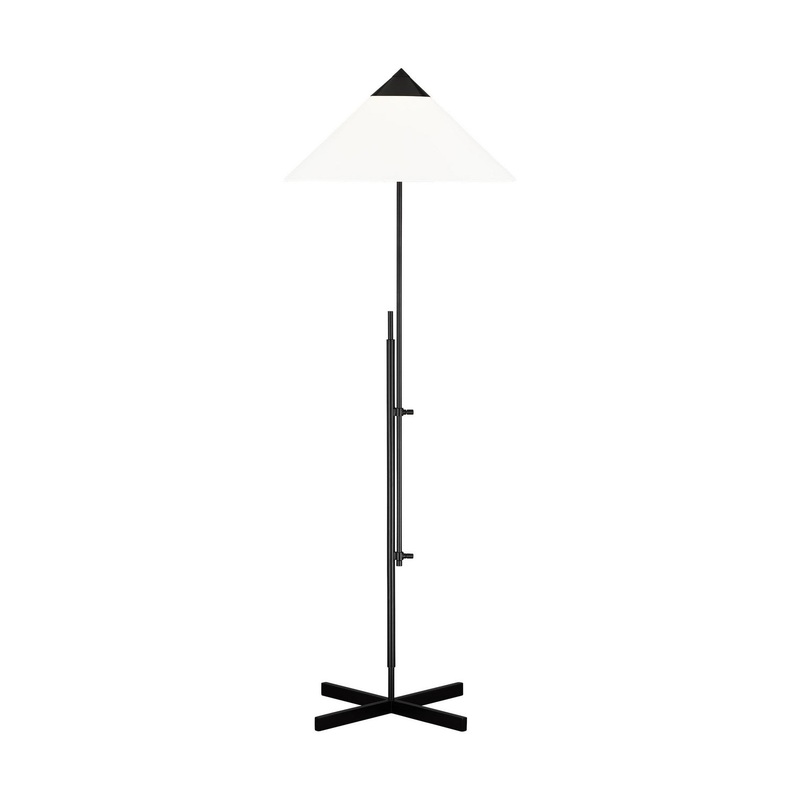 Visual Comfort Studio KT1291BNZ1 Franklin One Light Floor Lamp, Deep Bronze