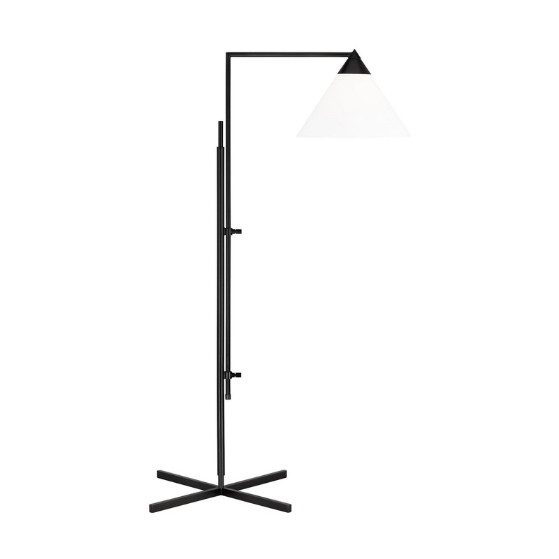 Visual Comfort Studio KT1301BNZ1 Franklin One Light Floor Lamp, Deep Bronze