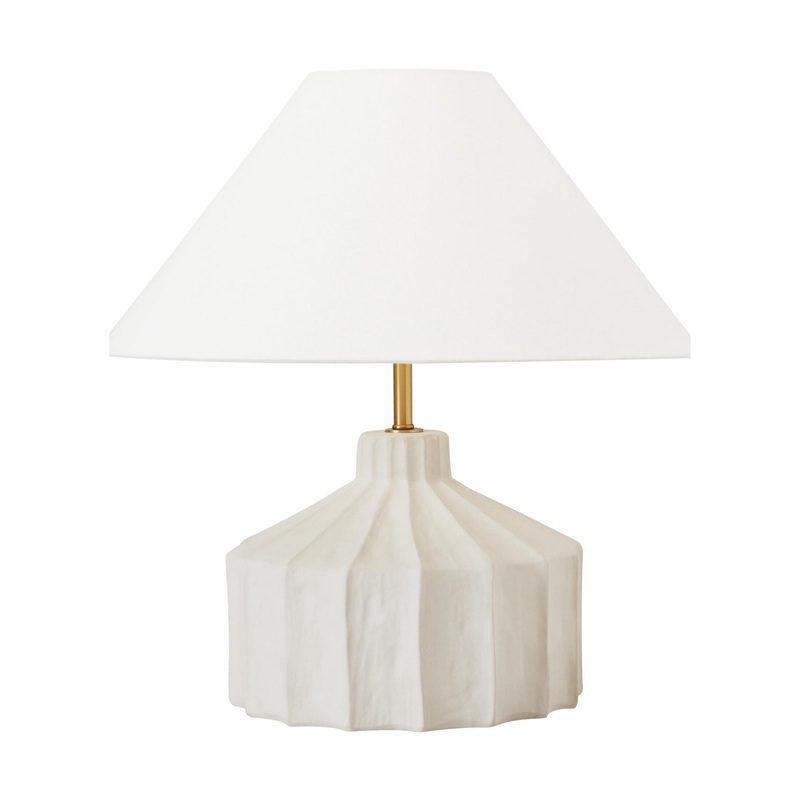 Visual Comfort Studio KT1321MC1 Veneto One Light Table Lamp, Matte Concrete