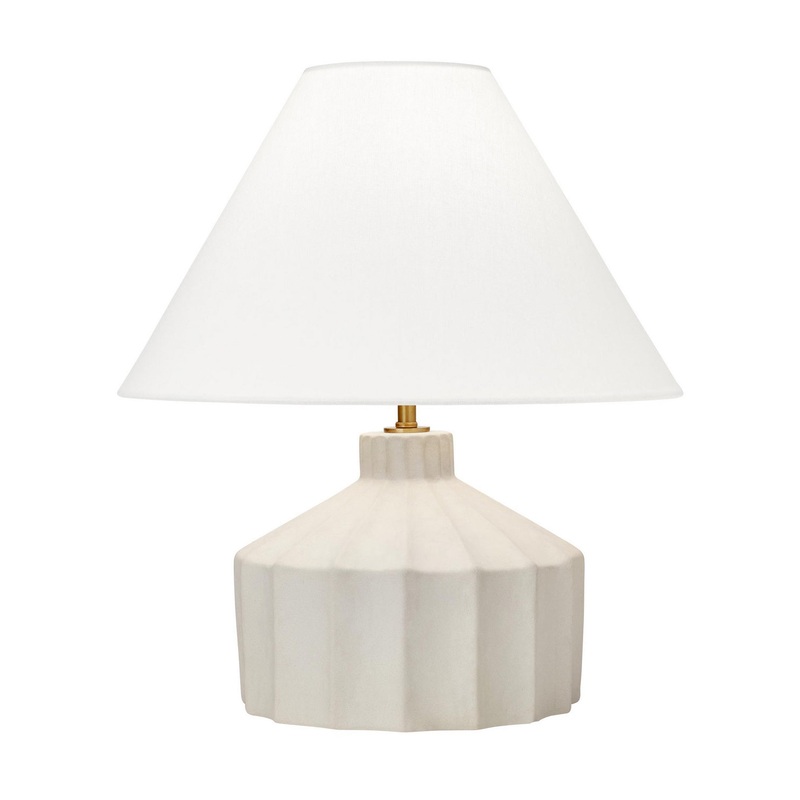 Visual Comfort Studio KT1331MC1 Veneto One Light Table Lamp, Matte Concrete