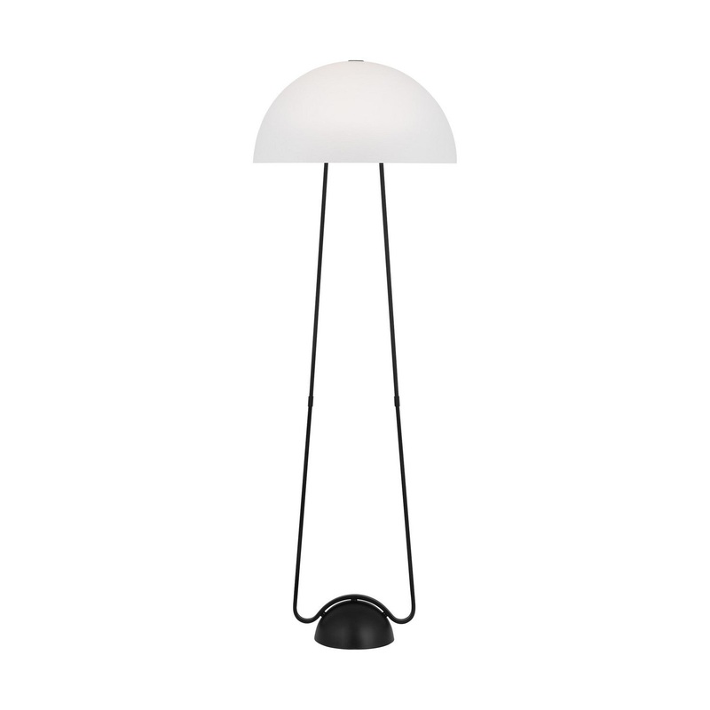 Visual Comfort Studio KT1381MBK1 Nido One Light Floor Lamp, Midnight Black