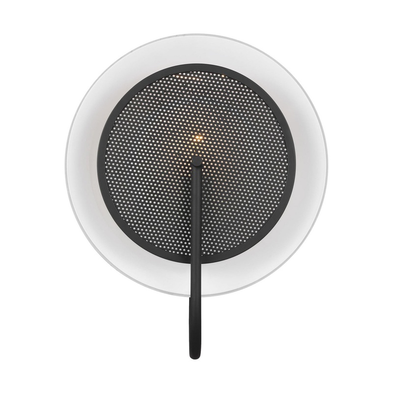 Visual Comfort Studio KWL1071MBK Gesture One Light Wall Sconce / Flush Mount, Midnight Black