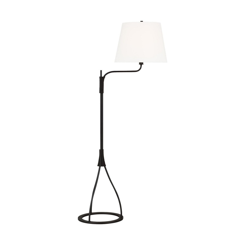 Visual Comfort Studio LT1151AI1 Sullivan One Light Floor Lamp, Aged Iron (Discontinued)