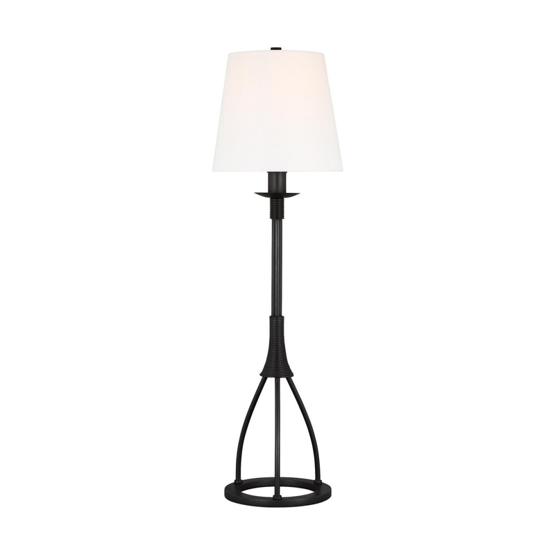 Visual Comfort Studio LT1171AI1 Sullivan One Light Buffet Lamp, Aged Iron (Discontinued)